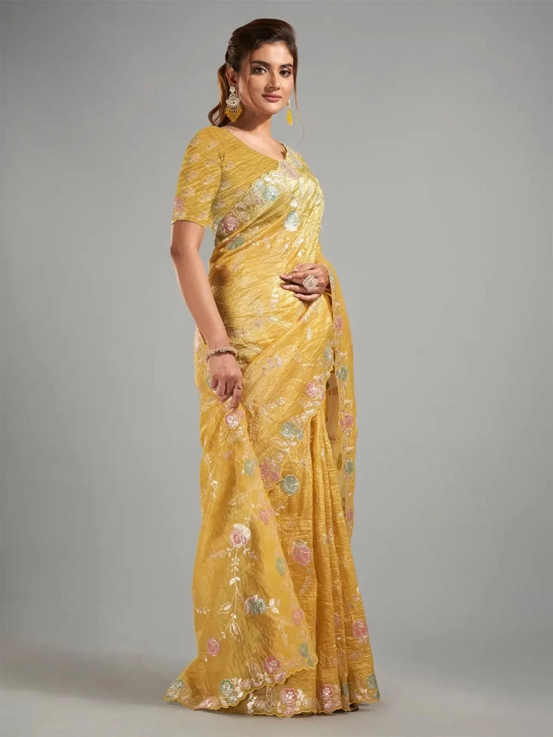 The World of Yellow Sarees: A Journey Through Regional Variations