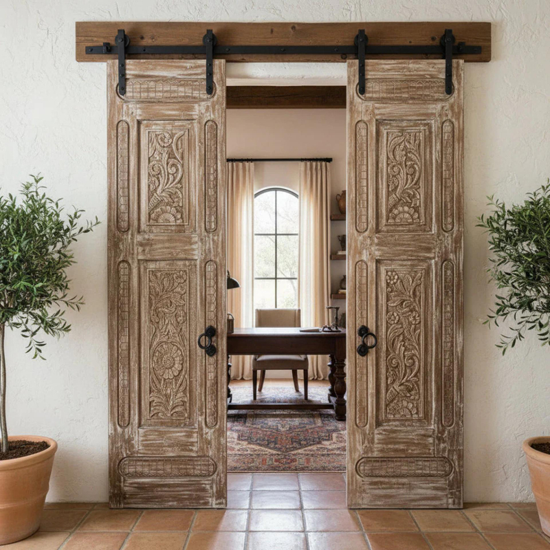 Blue Dreamy Doors: California's Vintage Whimsical Home