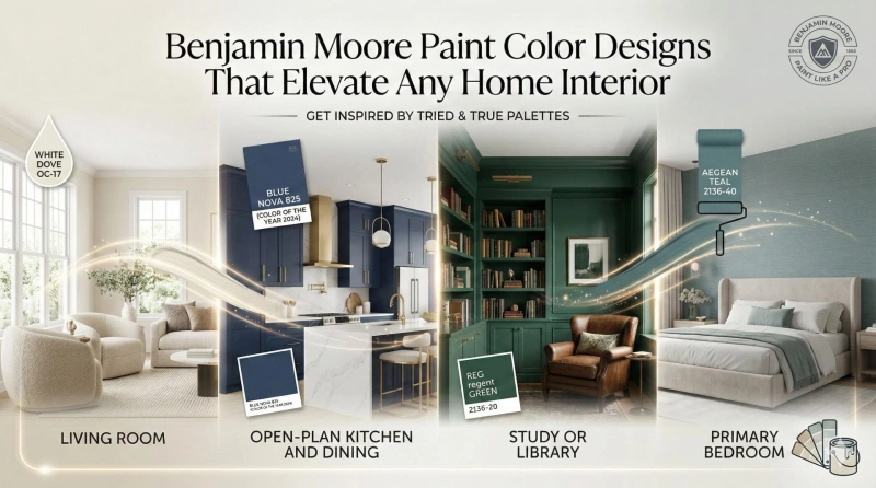 Benjamin Moore Paint Color Designs That Elevate Any Home Interior