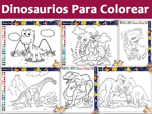 Dinosaurios para colorear Entretener a los niños de forma creativa