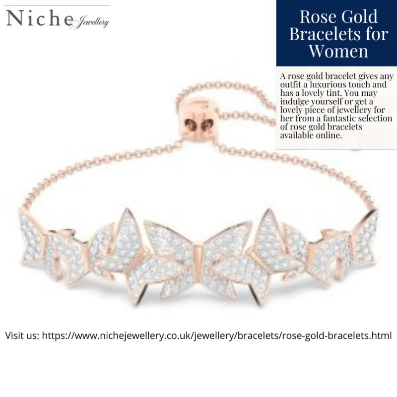 Order rose gold bracelet online in UK from Niche Jewellery