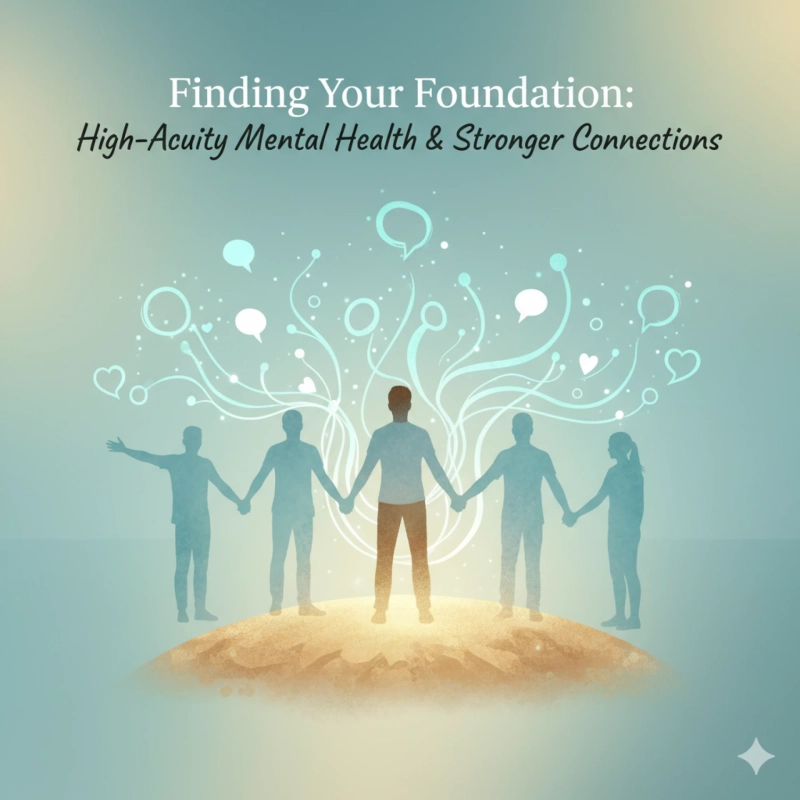 Finding Your Foundation: A Guide to High-Acuity Mental Health and Thriving Social Connections