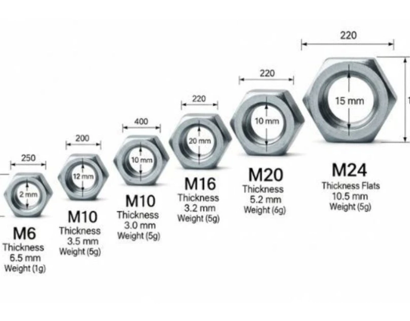 Hex Nuts Weight Chart in kg, mm, pdf – Complete Guide & Download