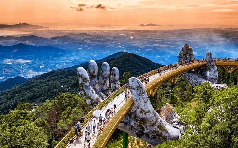 Golden Bridge In Da Nang