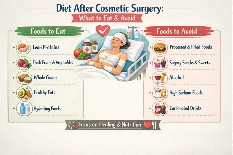 Diet After Cosmetic Surgery: What to Eat & Avoid