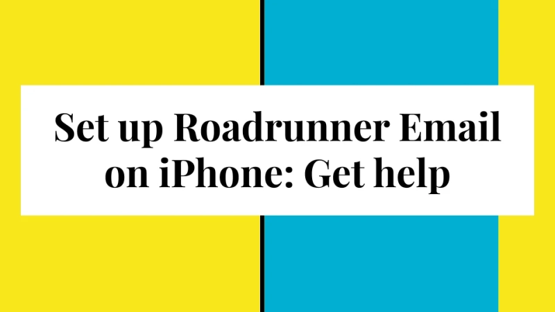 How can I set up the Roadrunner Email on my iPhone correctly