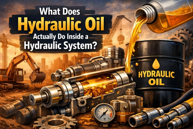 What Does Hydraulic Oil Actually Do Inside a Hydraulic System?