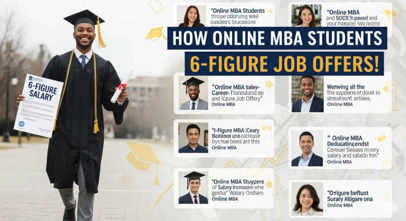 How Online MBA Students Land 6-Figure Job Offers!