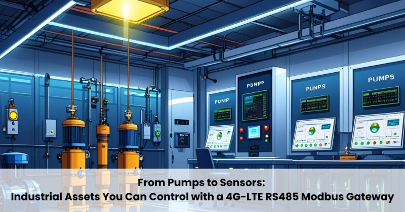 From Pumps to Sensors: Industrial Assets You Can Control with a 4G-LTE RS485 Modbus Gateway