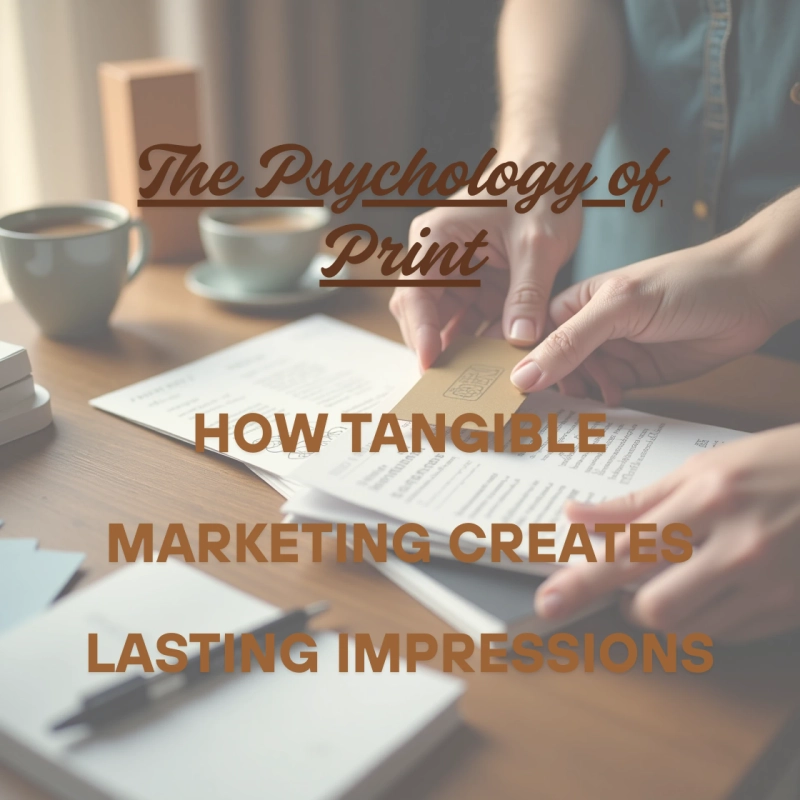 The Psychology of Print: How Tangible Marketing Creates Lasting Impressions