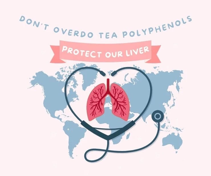 What is side effects of excessive tea polyphenols