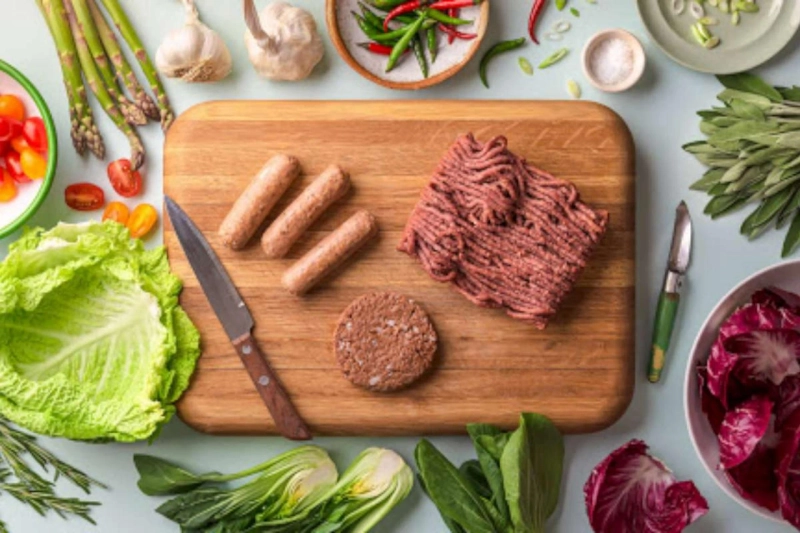 Plant Based Meat that tastes, looks, and cooks like conventional meat