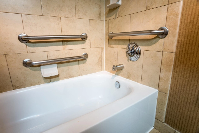Enhancing Bathroom Safety with Tub Rails/Grab Bars: Available at Komfort Health