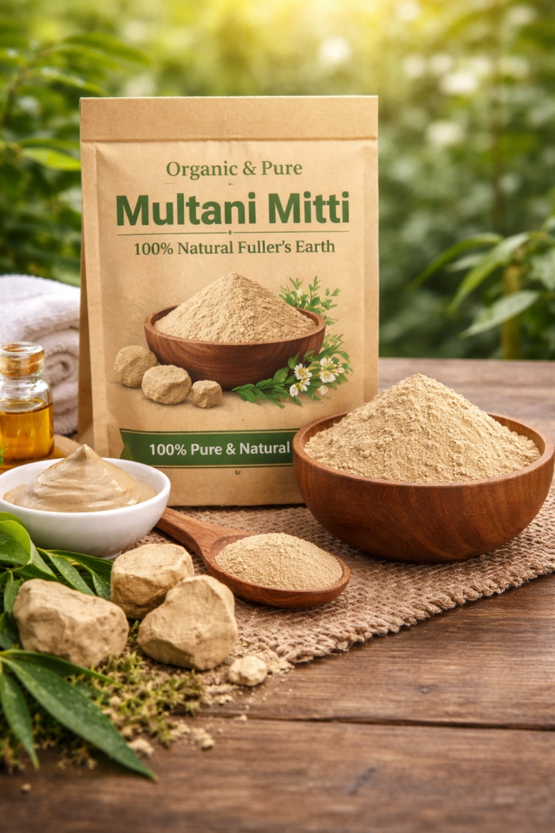 Organic and Pure Multani Mitti – Natural Care for Skin, Hair & Wellness