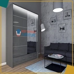 Buy Affordable Price Sycylia Grey 208cm Wardrobe in the UK