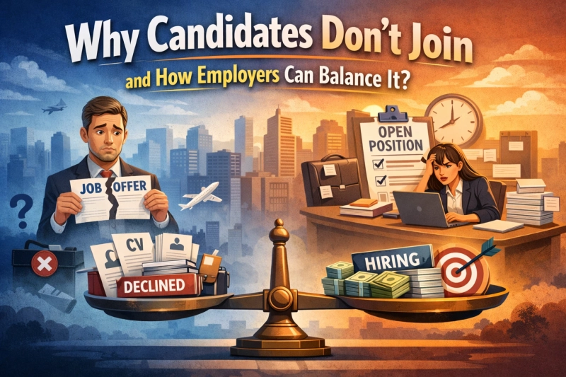 Why Candidates Don’t Join and How Employers Can Balance It?