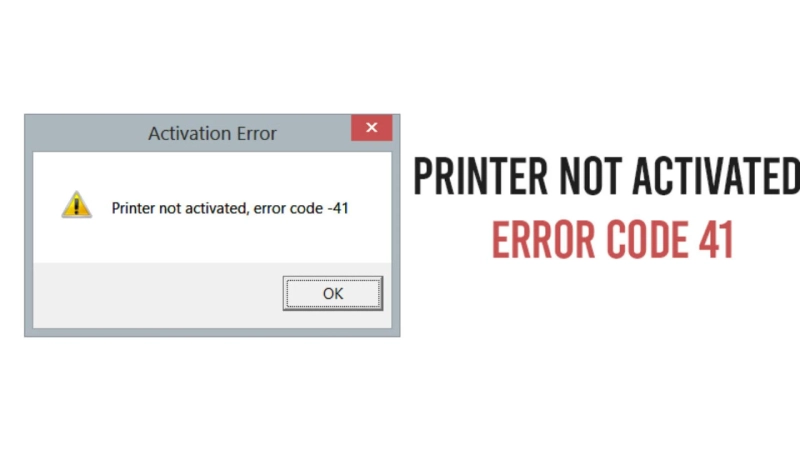 Troubleshoot HP Printer Not Activated Error Code 41