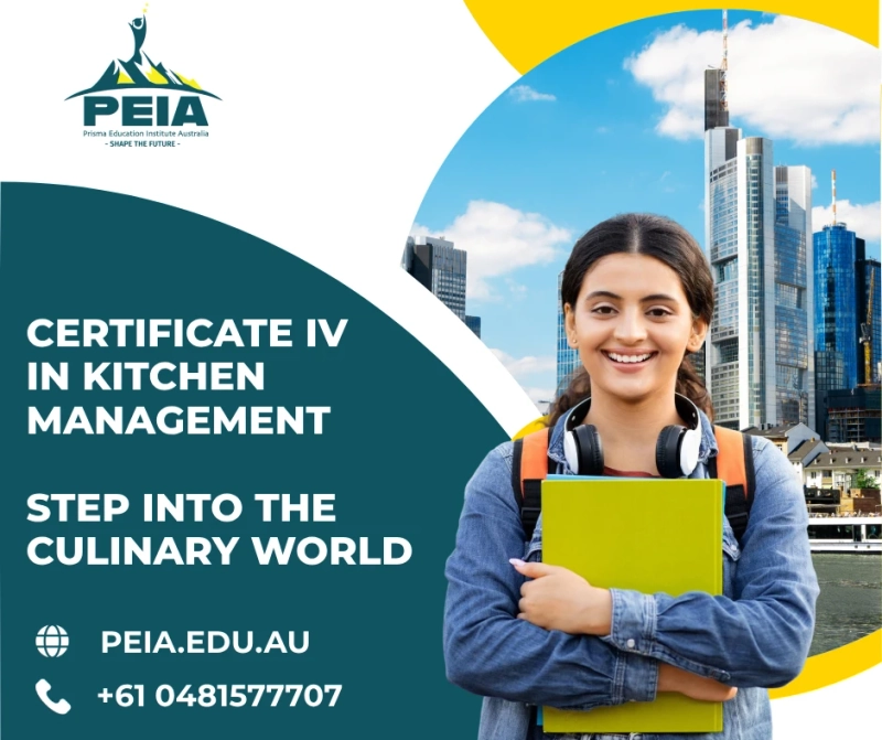 Unlock certificate 4 in kitchen management perth at PEIA