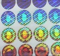Sticker Hologram With True Color Hologram