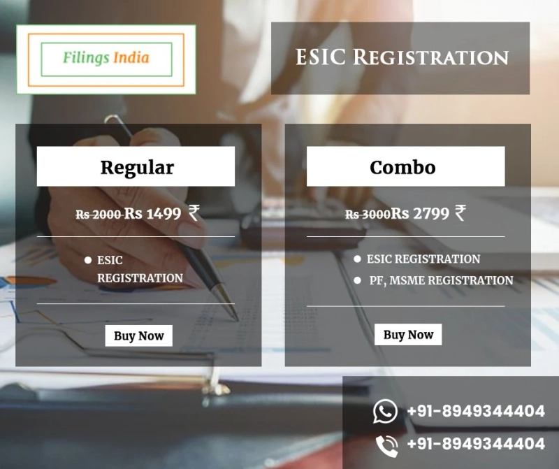 ESIC registration & ESI registration |indiafiling
