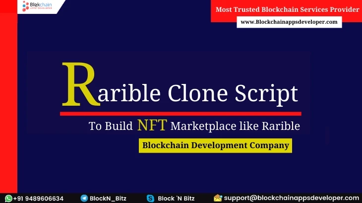 Rarible Clone Script To Build NFT Marketplace Like Rarible    