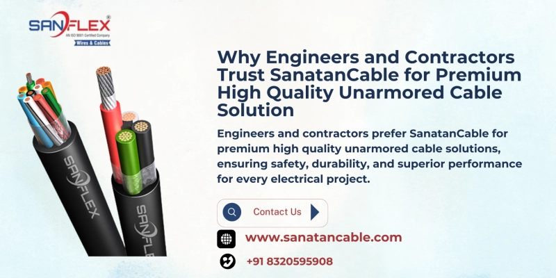 Why Engineers and Contractors Trust SanatanCable for Premium High Quality Unarmored Cable Solutions