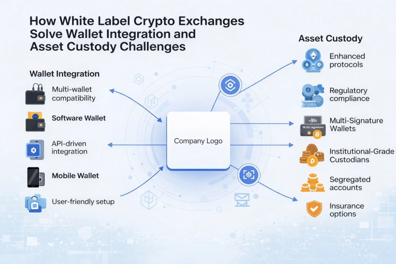 How White Label Crypto Exchanges Solve Wallet Integration and Asset Custody Challenges