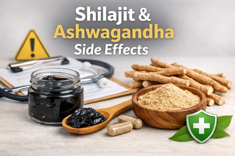 Shilajit and Ashwagandha Side Effects: What You Need to Know Before Using Them