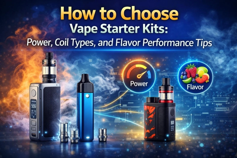 How to Choose Vape Starter Kits: Power, Coil Types, and Flavor Performance Tips