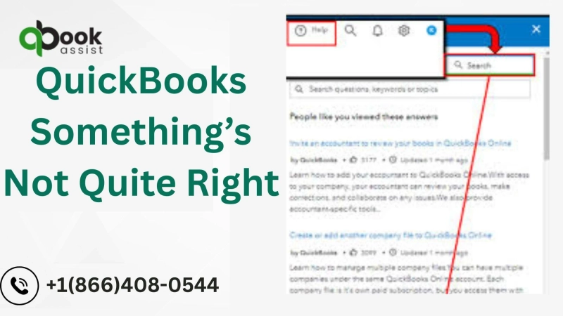 QuickBooks Something’s Not Quite Right – Fix & Prevent Errors