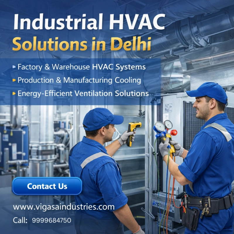 1️⃣ Advanced Industrial HVAC Solutions in Delhi for High-Performance Facilities