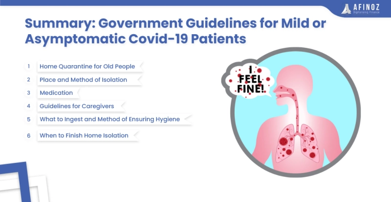 Summary: Government Guidelines for Mild or Asymptomatic Covid-19 Patients