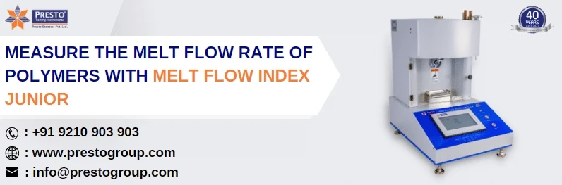 Measure the melt flow rate of polymers with Melt Flow Index Junior