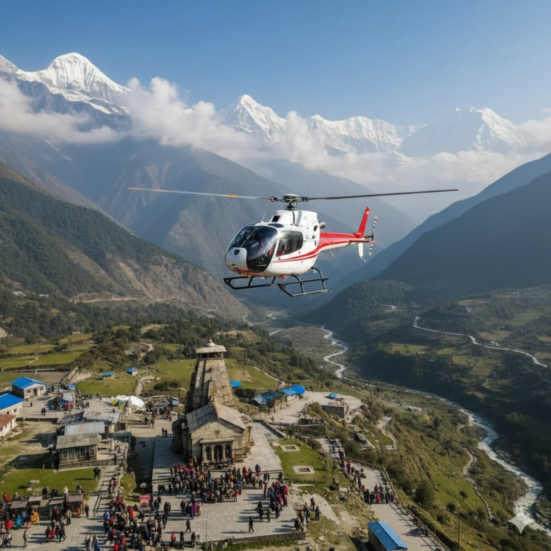 Draft: When Faith Meets the Sky: Experiencing the Chardham Yatra by Helicopter