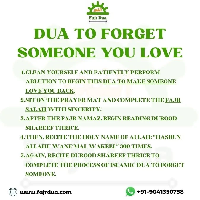 Dua To Forget Someone You Love