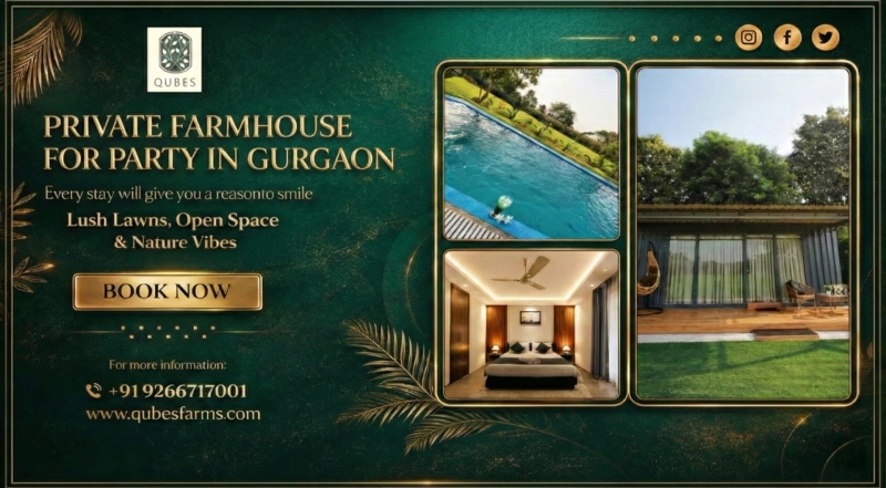Best Farmhouse with Pool in Gurgaon – Where Luxury Meets Privacy