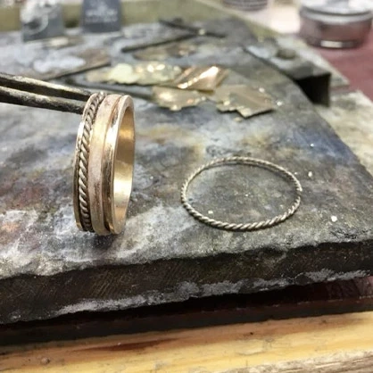 One Of a Kind Meteorite Wedding Bands Every Groom Deserves