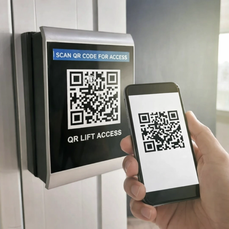 Planning Lift Access Control for Large-Scale Commercial Developments