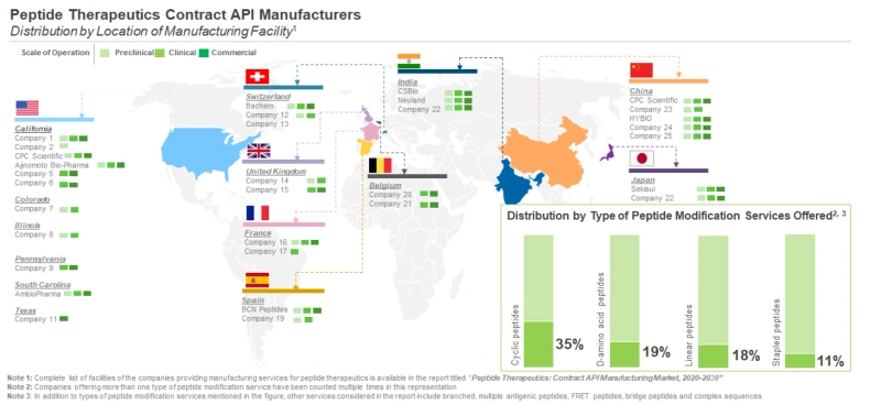 Peptide Therapeutics: Contract API Manufacturing Market- Likely Evolution of the Different Regions