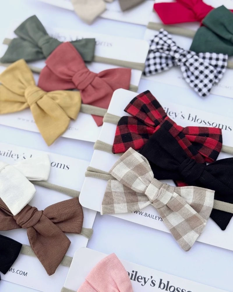 The Perfect Pair: Coordinating Mom and Daughter Matching Dresses with Darling Headband Bows