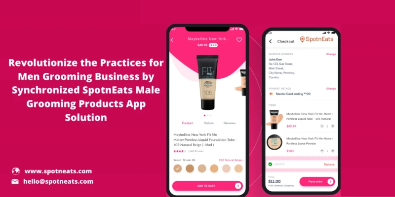 Start Your Male Grooming Business Using SpotnEats Male Grooming ProductsApp Solution