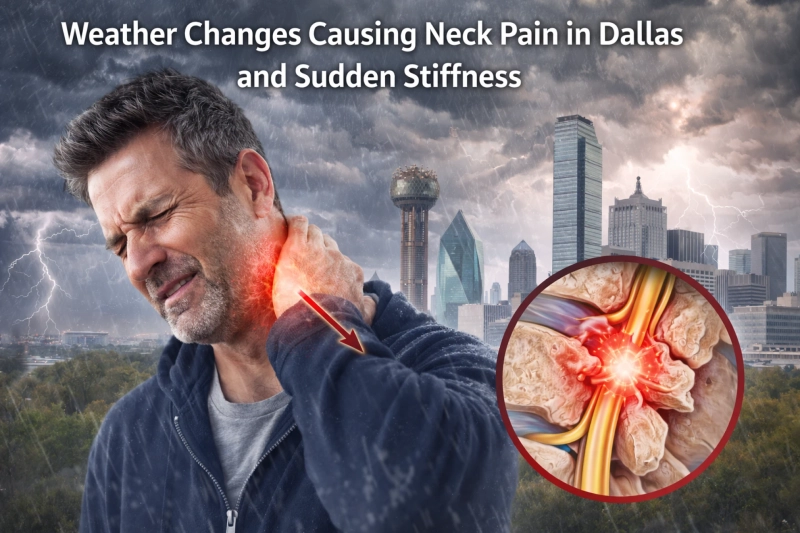 Why Weather Changes Cause Neck Pain in Dallas