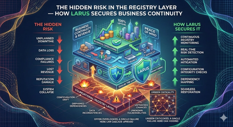 The Hidden Risk in the Registry Layer — How LARUS Secures Business Continuity