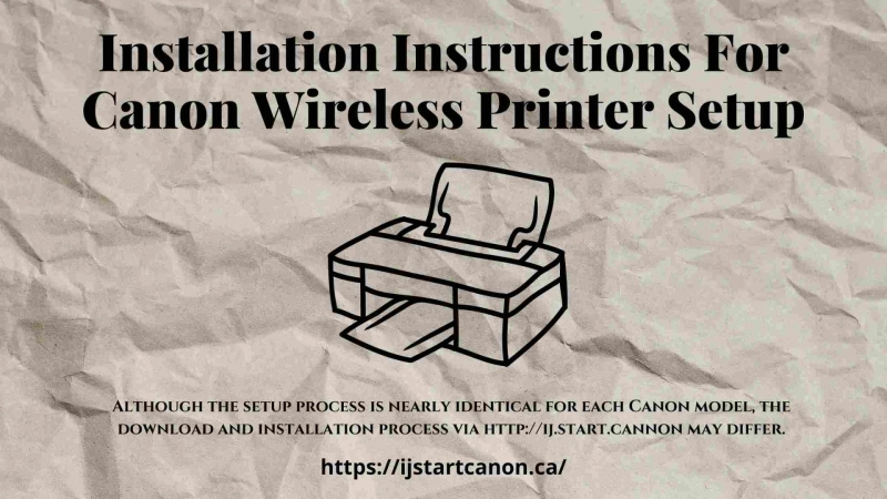 Download and install the printer drivers using the IJ Start Canon Setup programme.