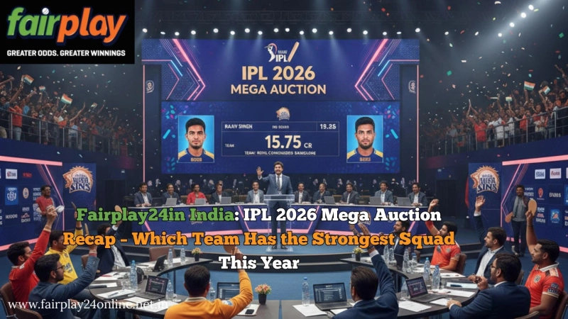 Fairplay24in India: IPL 2026 Mega Auction Recap – Which Team Has the Strongest Squad This Year?