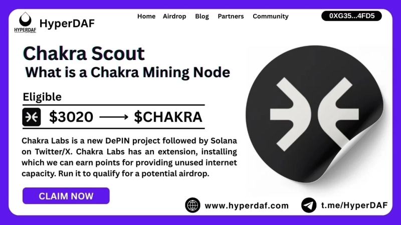 Chakra Scout Early Alpha Airdrop