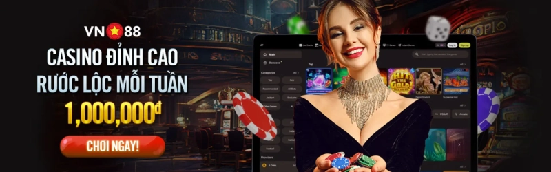 VN88 – điểm đến cá cược uy tín với thể thao, casino, slot, bắn cá, nổ hũ và nhiều ưu đãi hấp dẫn cho người chơi.