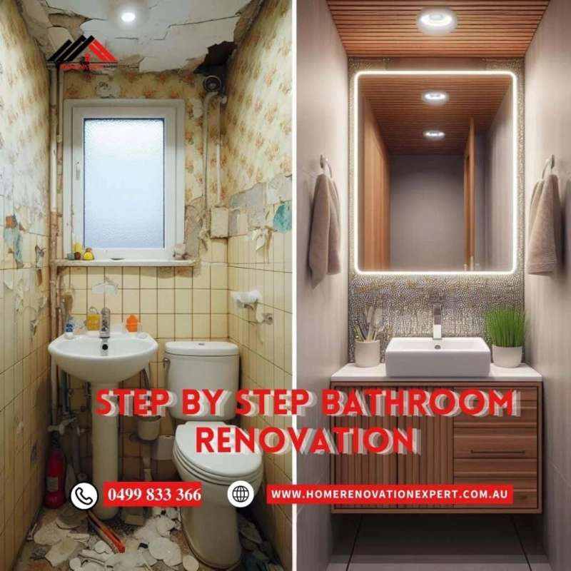 Step By Step bathroom renovation