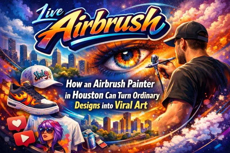 How an Airbrush Painter in Houston Can Turn Ordinary Designs into Viral Art