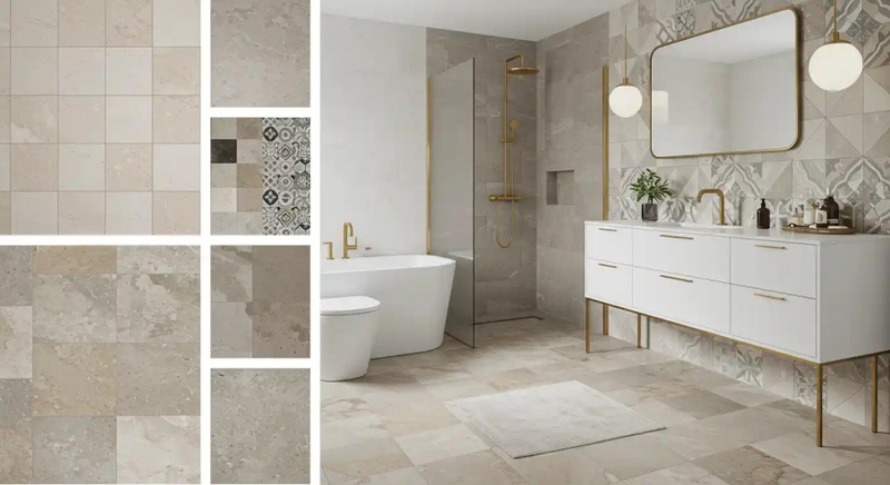 Upgrade Your Bathroom with Royale Stones: Stylish Vanity Units & Floor Tiles